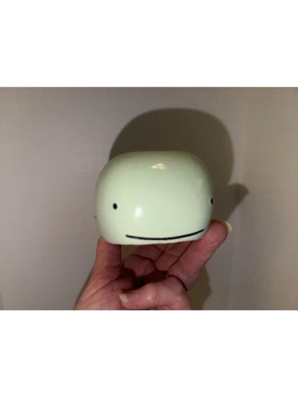 Lt Green Whale Pottery Ceramic Vintage Small Friendly Whale Planter Succulent